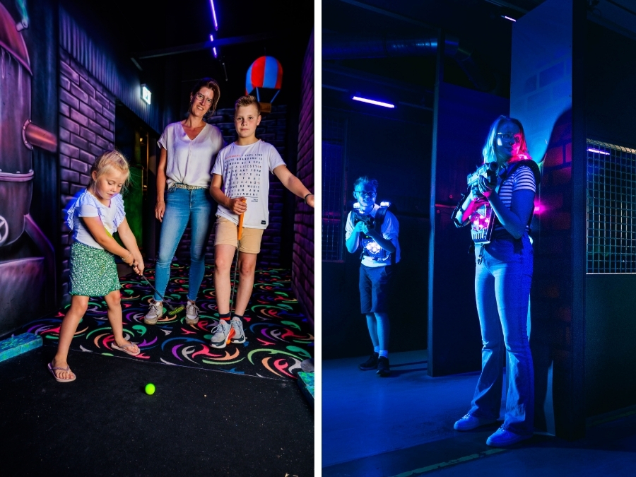 Combideal Glowgolf en Lasergame The Maxx Veenendaal