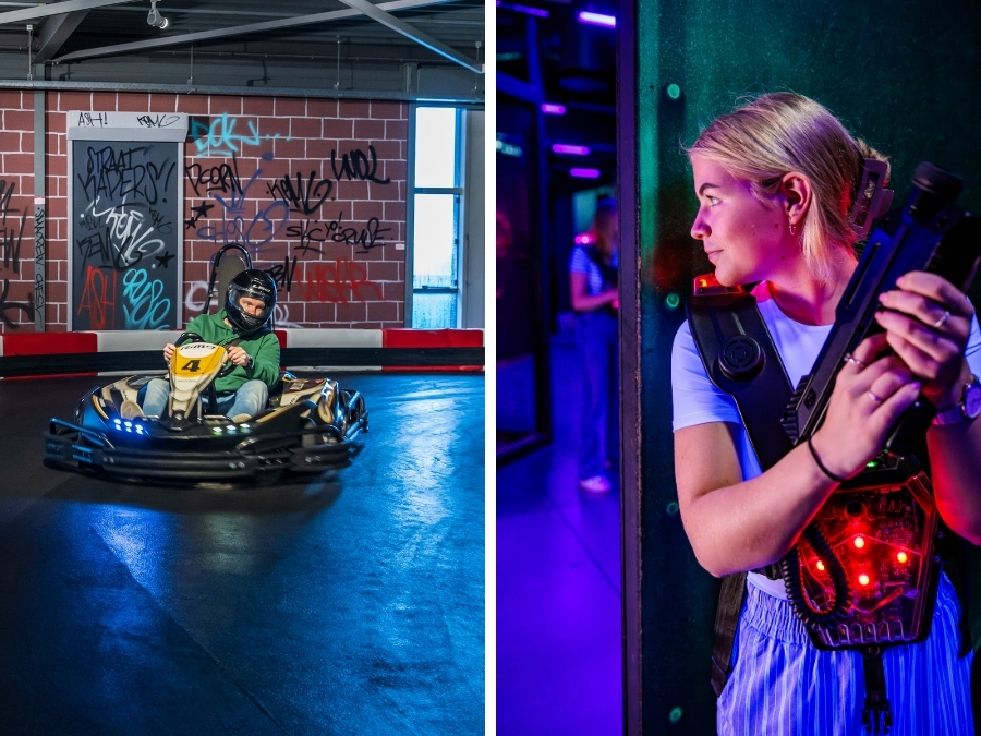 Combideal Karten en Lasergame bij The Maxx Veenendaal