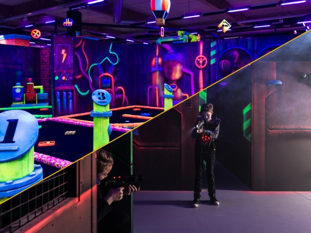Familiefeest glowgolf en lasergamen