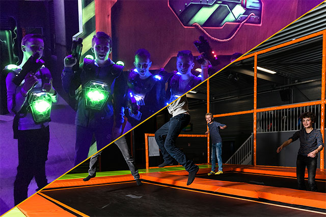 Jumpen en Lasergame Kinderfeestje The Maxx